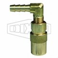 Dixon CM Series Quick-Release Unvalved Coupler, 3/4 in Nominal, Coupler x Barb, Brass, Domestic 4CM9S6-B-E